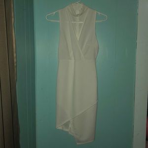 Fitted white dress